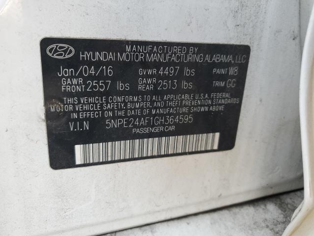 2016 HYUNDAI SONATA SE - 5NPE24AF1GH364595