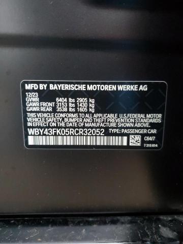 2024 BMW I5 M60 WBY43FK05RCR32052