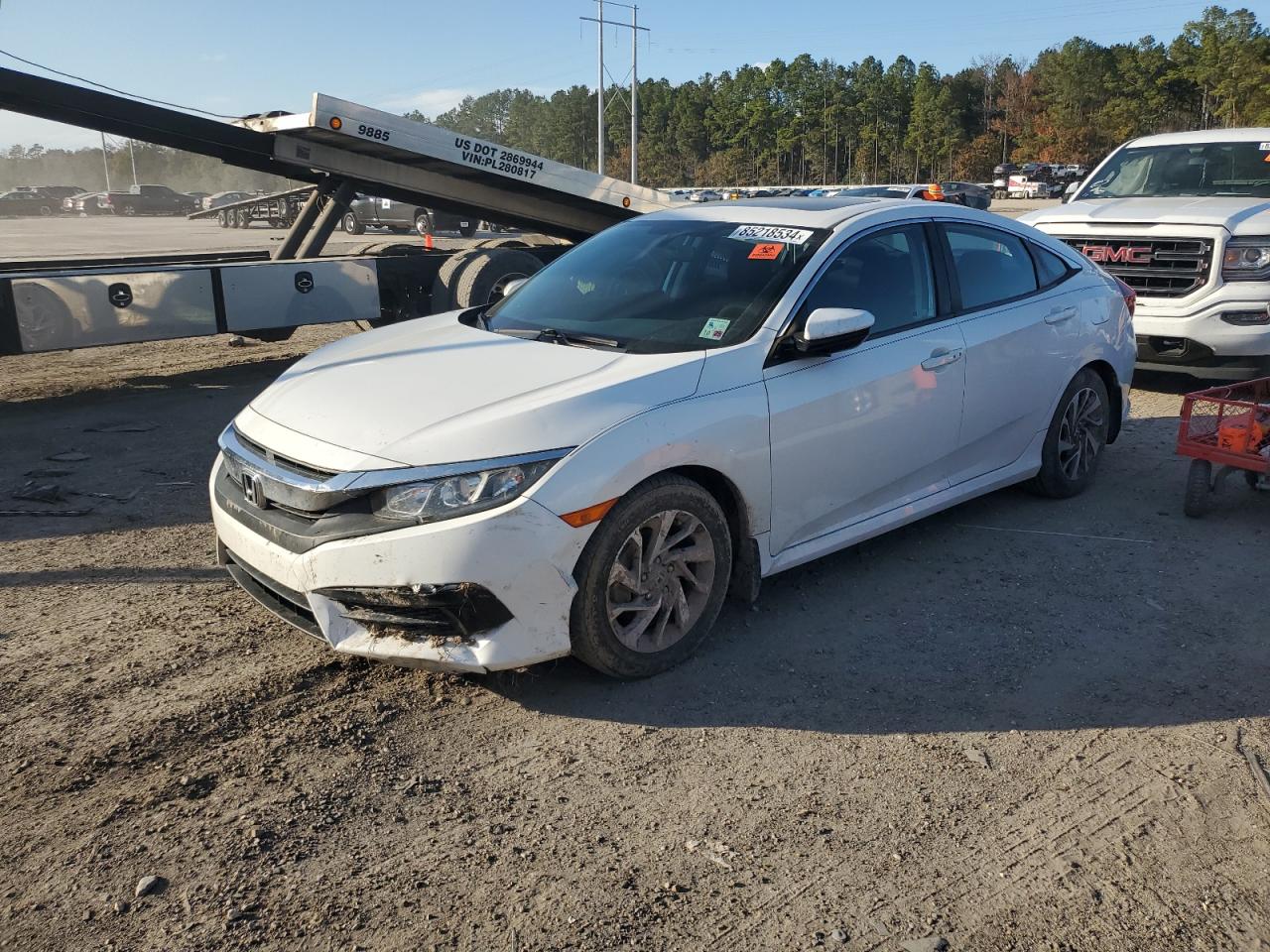 Lot #3029597137 2018 HONDA CIVIC EX