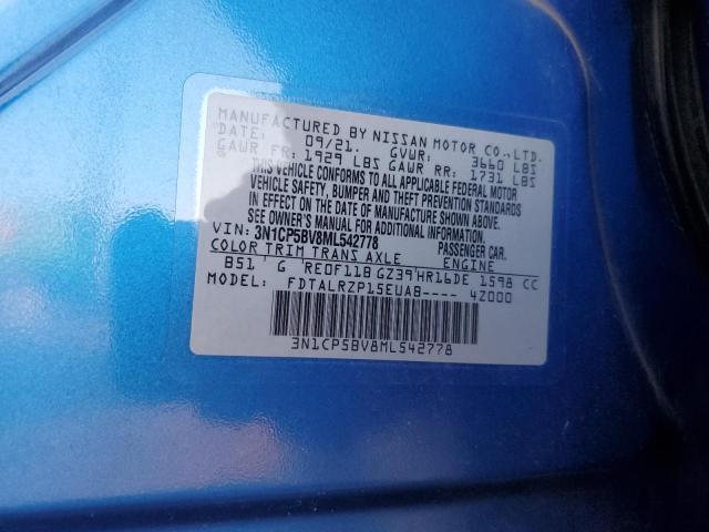 2021 NISSAN KICKS S - 3N1CP5BV8ML542778