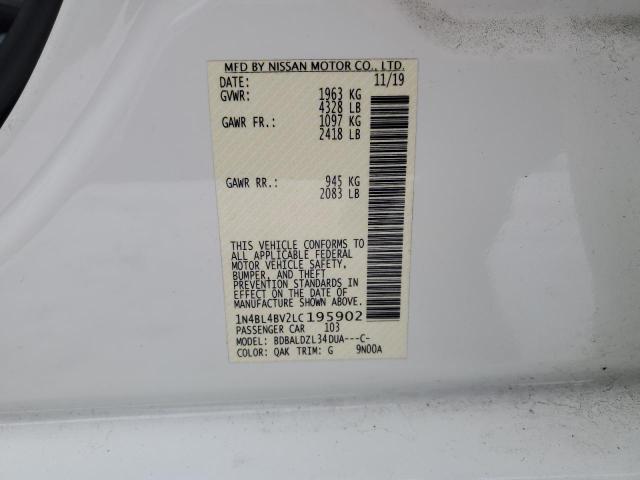 2020 NISSAN ALTIMA S - 1N4BL4BV2LC195902