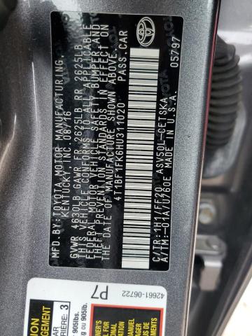 2017 TOYOTA CAMRY LE - 4T1BF1FK6HU311020