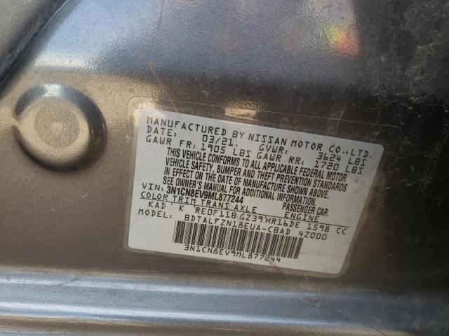 2021 NISSAN VERSA SV - 3N1CN8EV9ML877244