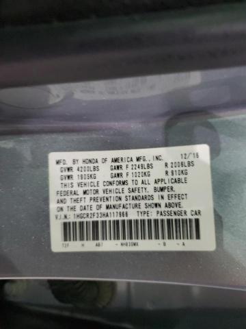 2017 HONDA ACCORD LX - 1HGCR2F33HA117966