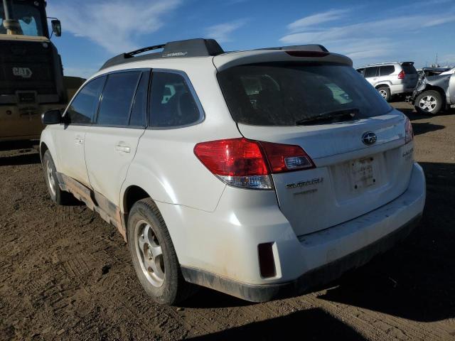 SUBARU OUTBACK 2. 2011 white  gas 4S4BRBAC4B3380153 photo #3