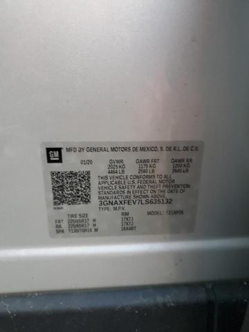2020 CHEVROLET EQUINOX - 3GNAXFEV7LS635132