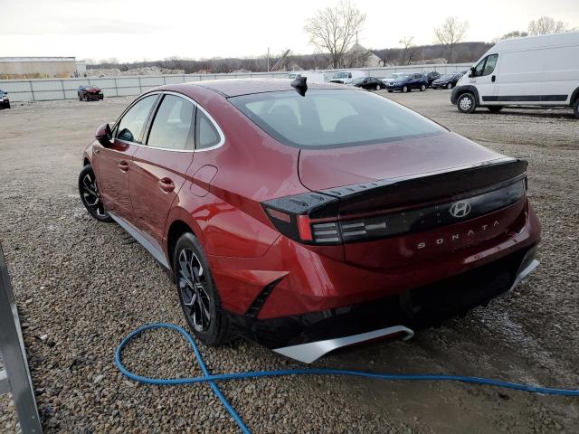 HYUNDAI SONATA SEL 2024 red  gas KMHL64JA7RA374926 photo #3