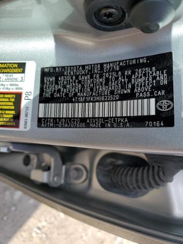 2017 TOYOTA CAMRY LE - 4T1BF1FK3HU633520