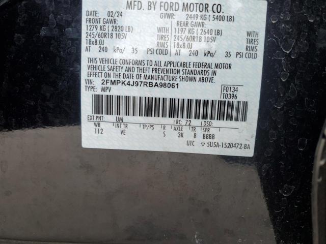 VIN 2FMPK4J97RBA98061 2024 FORD EDGE no.13