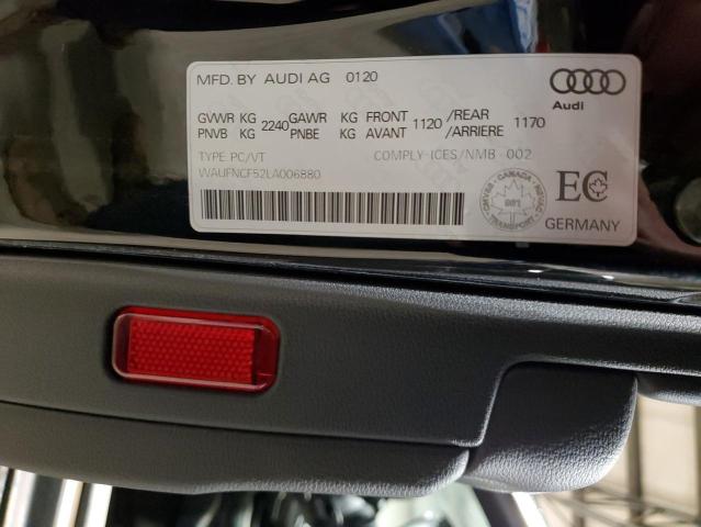 2020 AUDI A5 PROGRES WAUFNCF52LA006880