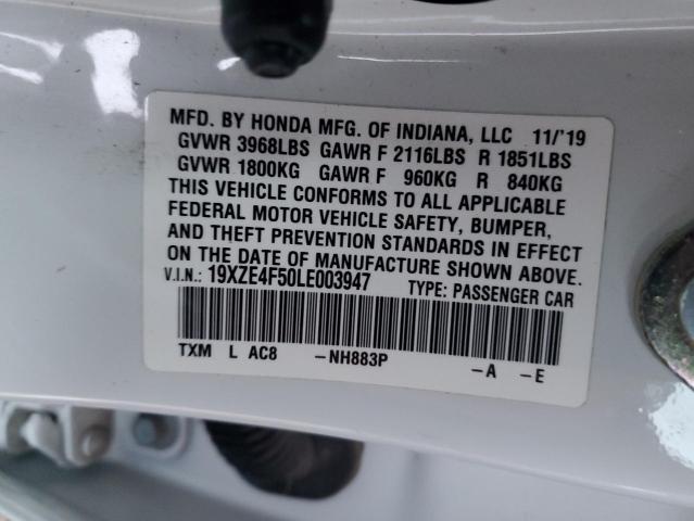 2020 HONDA INSIGHT EX - 19XZE4F50LE003947