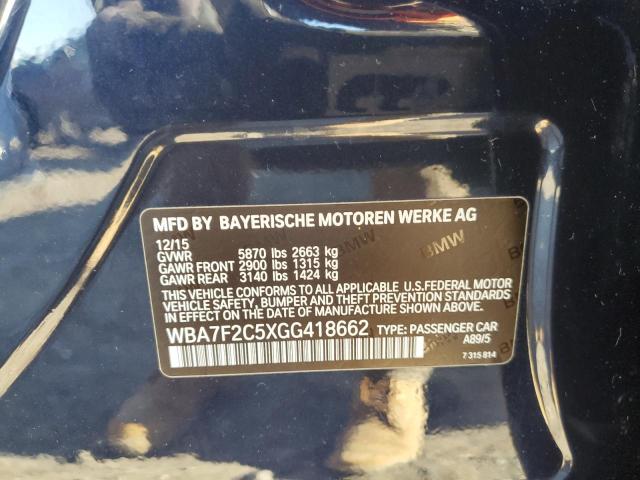 2016 BMW 750 XI - WBA7F2C5XGG418662