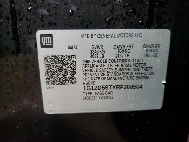 2024 CHEVROLET MALIBU LT - 1G1ZD5STXRF208504