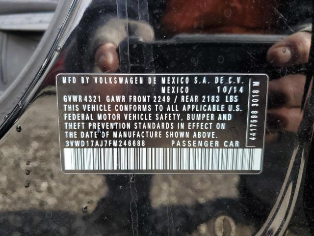 2015 VOLKSWAGEN JETTA SE - 3VWD17AJ7FM246688