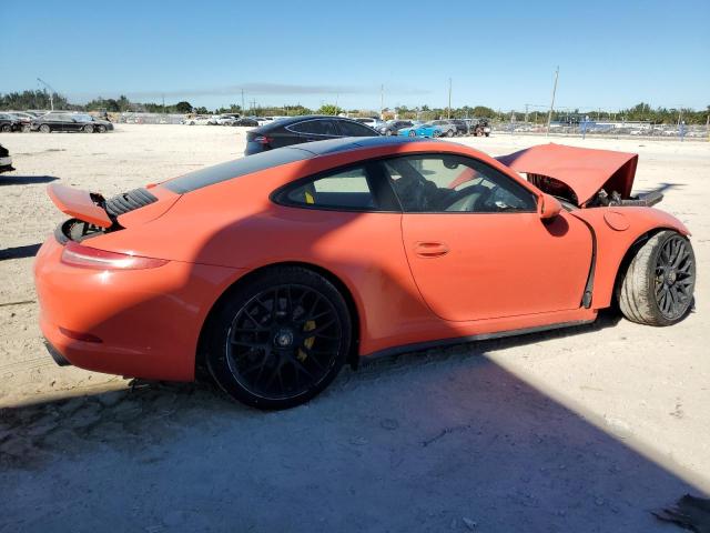 PORSCHE 911 CARRER 2016 orange  gas WP0AB2A90GS122234 photo #4