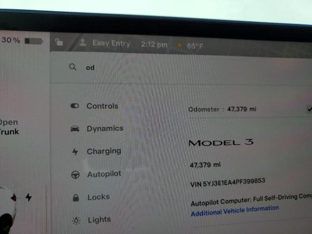 2023 TESLA MODEL 3 - 5YJ3E1EA4PF399853
