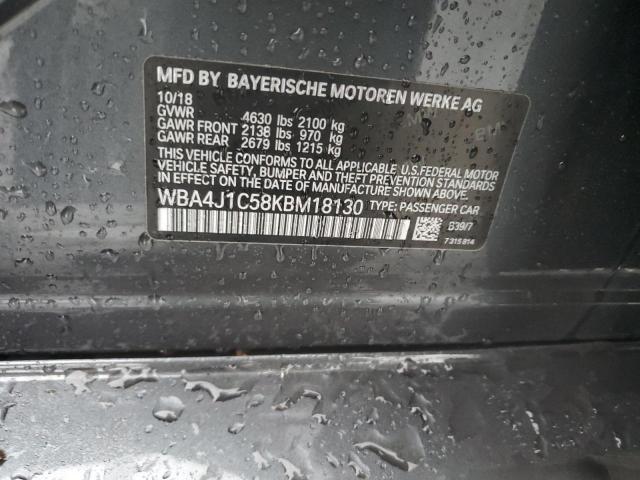 2019 BMW 430I GRAN - WBA4J1C58KBM18130
