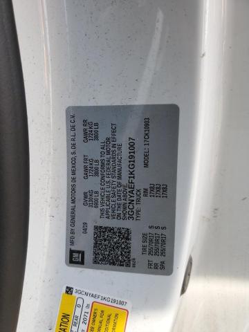 2019 CHEVROLET SILVERADO - 3GCNYAEF1KG191007