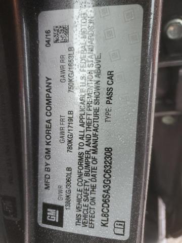 2016 CHEVROLET SPARK 1LT - KL8CD6SA3GC632308