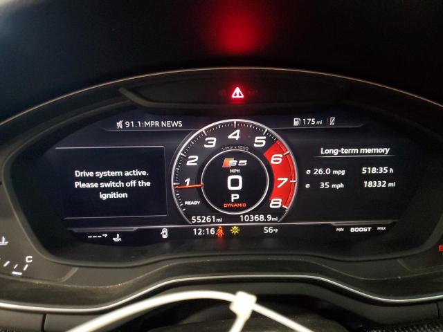 2018 AUDI S5 PRESTIG WAU24GF50JN013082