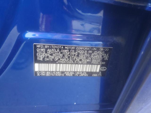 2020 LEXUS IS 300 F S JTHGA1D20L5108105