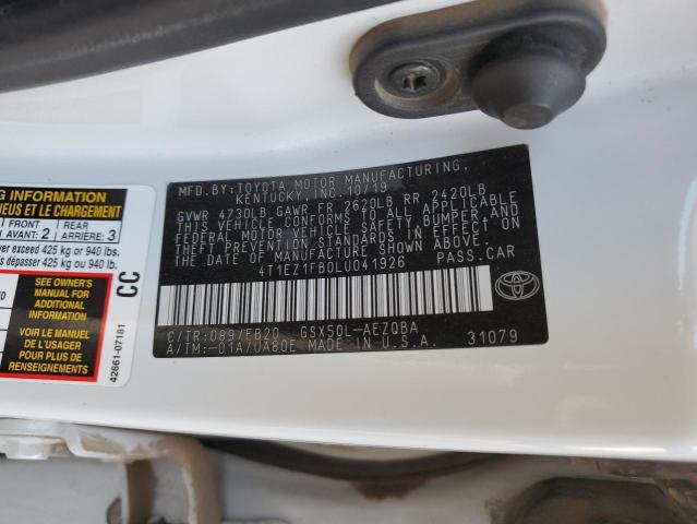 2020 TOYOTA AVALON XSE 4T1EZ1FB0LU041926