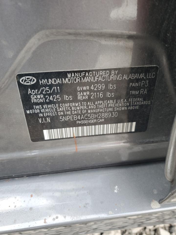 Lot #3022748304 2011 HYUNDAI SONATA GLS