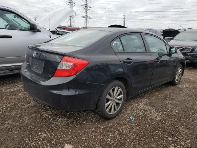 HONDA CIVIC EXL 2012 black  gas 19XFB2F92CE039450 photo #4