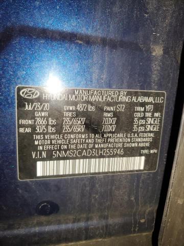 2020 HYUNDAI SANTA FE S - 5NMS2CAD3LH255946