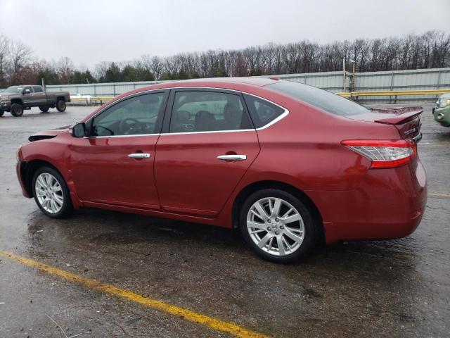 NISSAN SENTRA S 2015 red  gas 3N1AB7AP1FY236578 photo #3