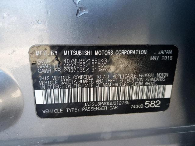 2016 MITSUBISHI LANCER GT - JA32U8FW3GU012765