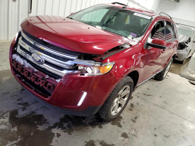 FORD EDGE SEL 2013 red 4dr spor gas 2FMDK3JC3DBC90921 photo #1