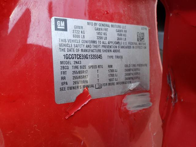 2016 CHEVROLET COLORADO L - 1GCGTCE39G1335045