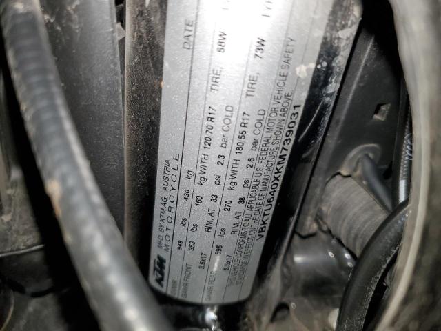 2019 KTM 790 DUKE VBKTU640XKM739031