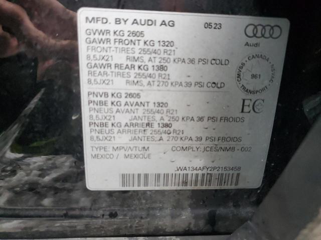 2023 AUDI SQ5 SPORTB WA134AFY2P2153458
