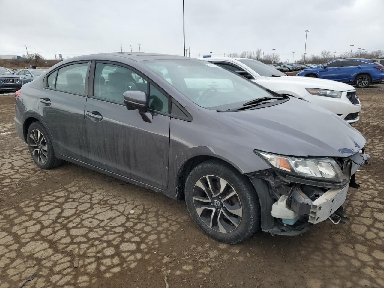 Lot #3025758301 2014 HONDA CIVIC EX