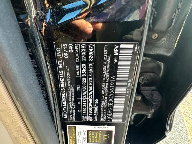 2016 MERCEDES-BENZ GL 350 BLU - 4JGDF2EE0GA661916