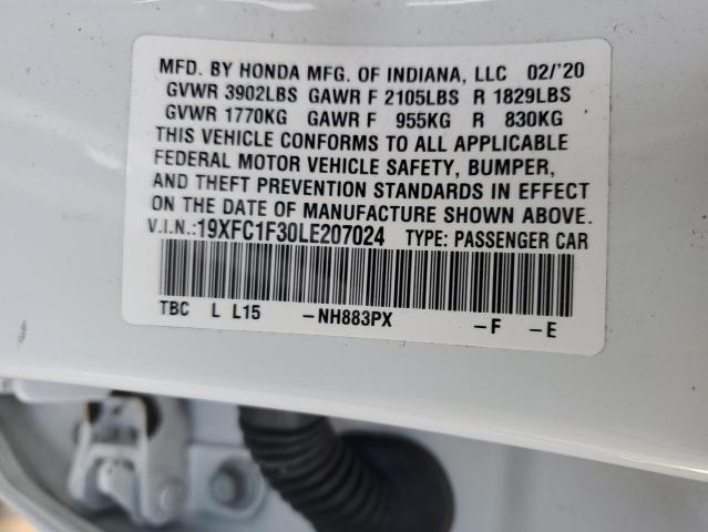 2020 HONDA CIVIC EX - 19XFC1F30LE207024