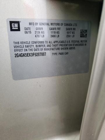 2015 BUICK REGAL - 2G4GK5EX3F9287887