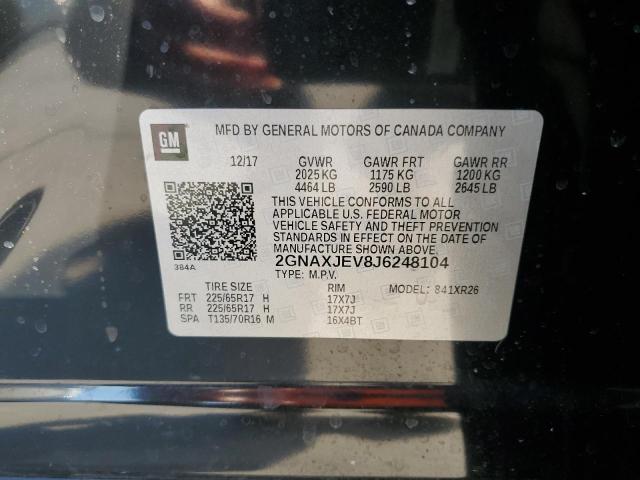 2018 CHEVROLET EQUINOX LT - 2GNAXJEV8J6248104