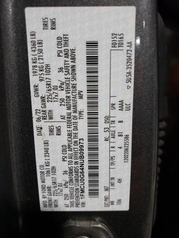 2022 FORD ESCAPE SE - 1FMCU0G64NUB09973
