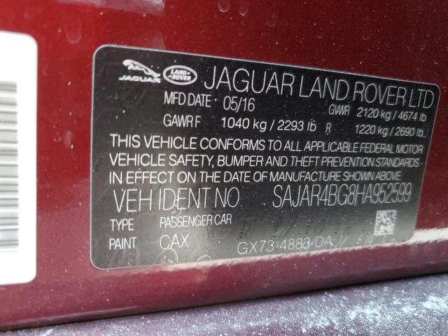 2017 JAGUAR XE - SAJAR4BG8HA952599