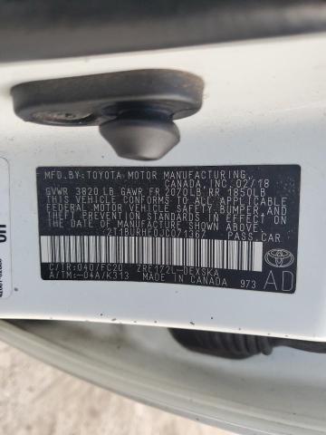 2018 TOYOTA COROLLA L - 2T1BURHE0JC071367