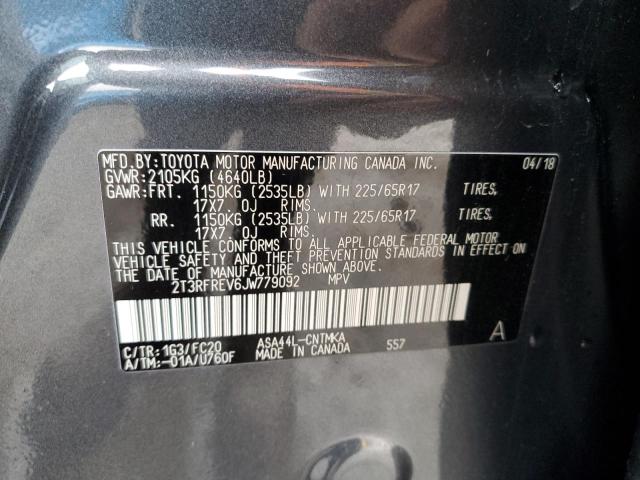 2018 TOYOTA RAV4 ADVEN - 2T3RFREV6JW779092