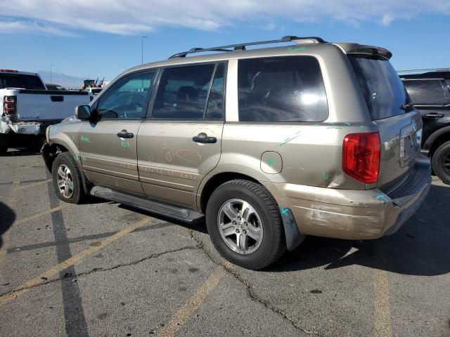 HONDA PILOT EXL 2004 tan  gas 2HKYF18744H538363 photo #3