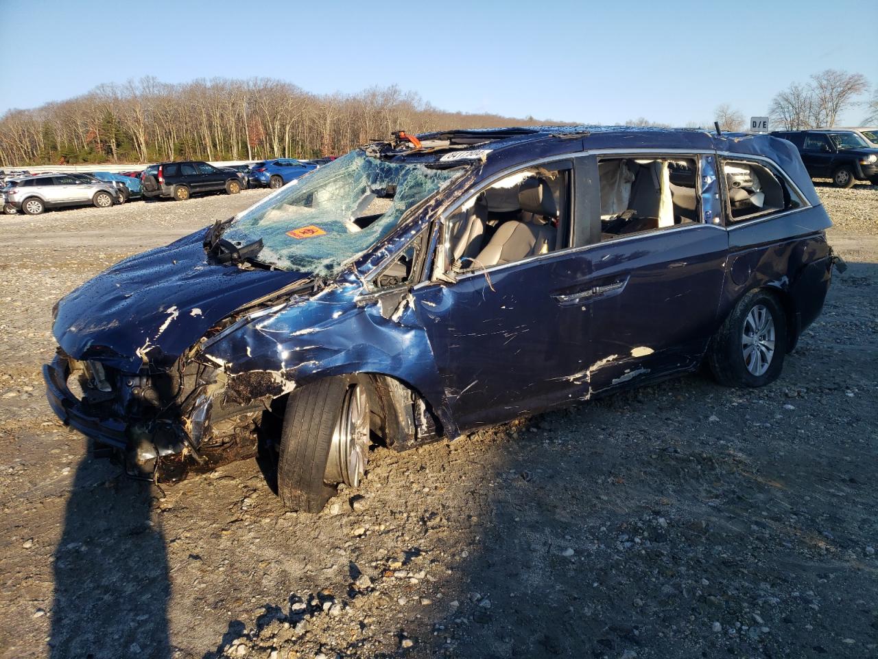 Lot #3026055958 2015 HONDA ODYSSEY EX