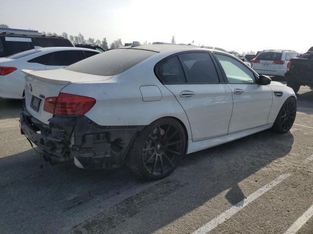 BMW M5 2014 white  gas WBSFV9C56ED097642 photo #4