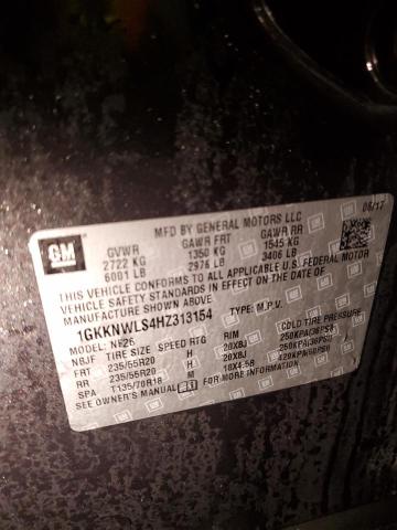2017 GMC ACADIA SLT - 1GKKNWLS4HZ313154
