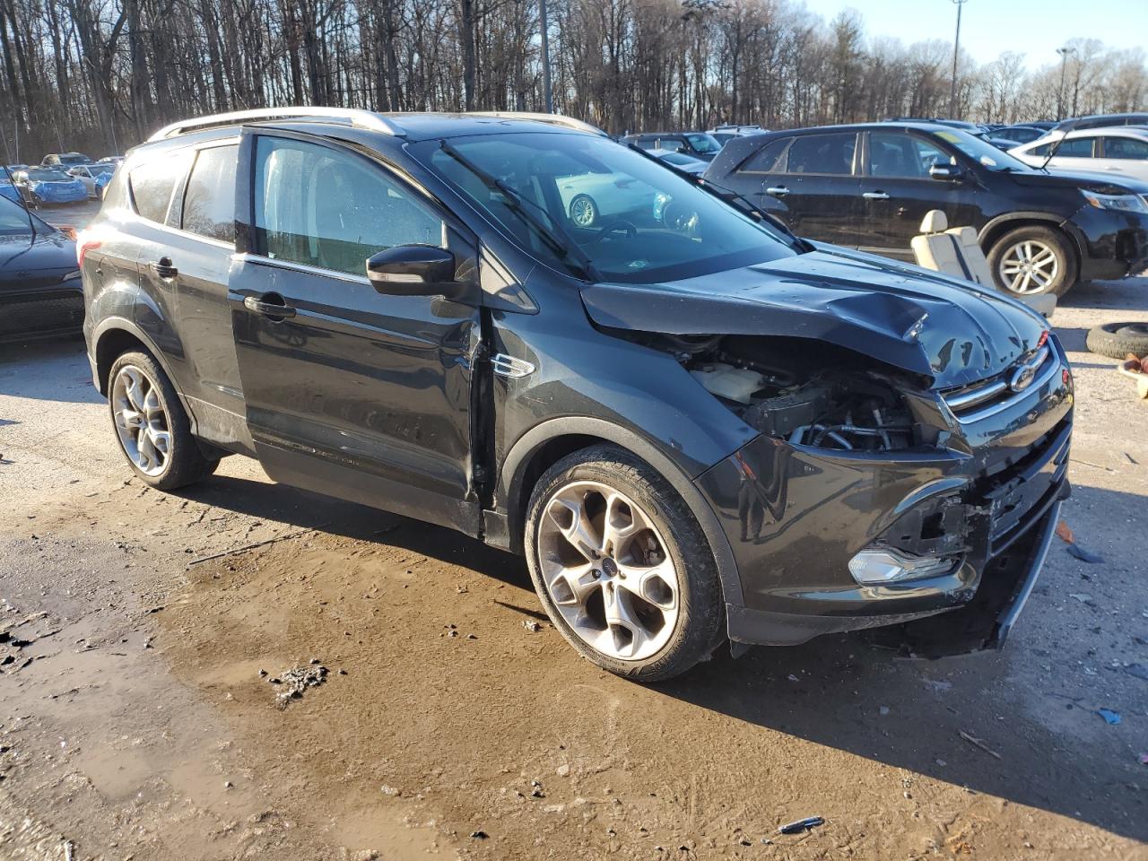 Lot #3027095811 2014 FORD ESCAPE TIT