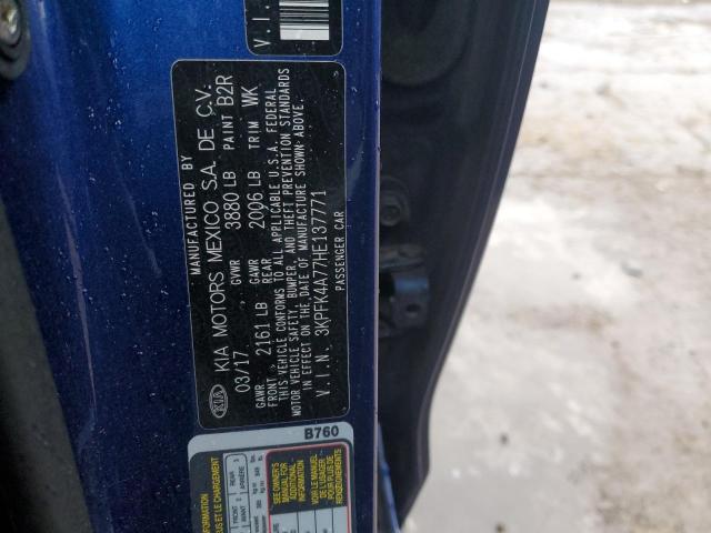 2017 KIA FORTE LX - 3KPFK4A77HE137771